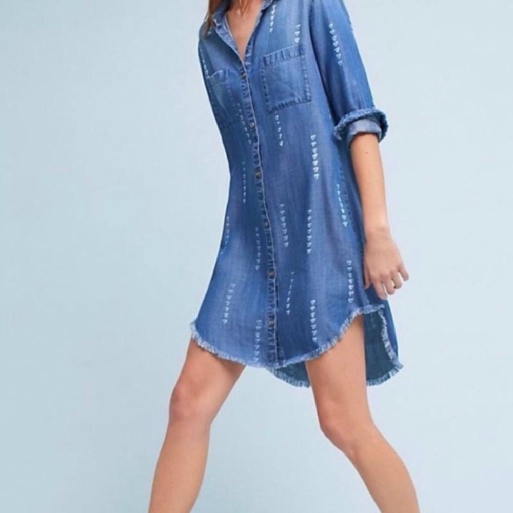 Cloth & Stone Anthropologie - Chambray shirt dress